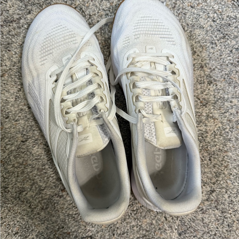 Women’s Reebok Nano 2, white/gum, size 8.5